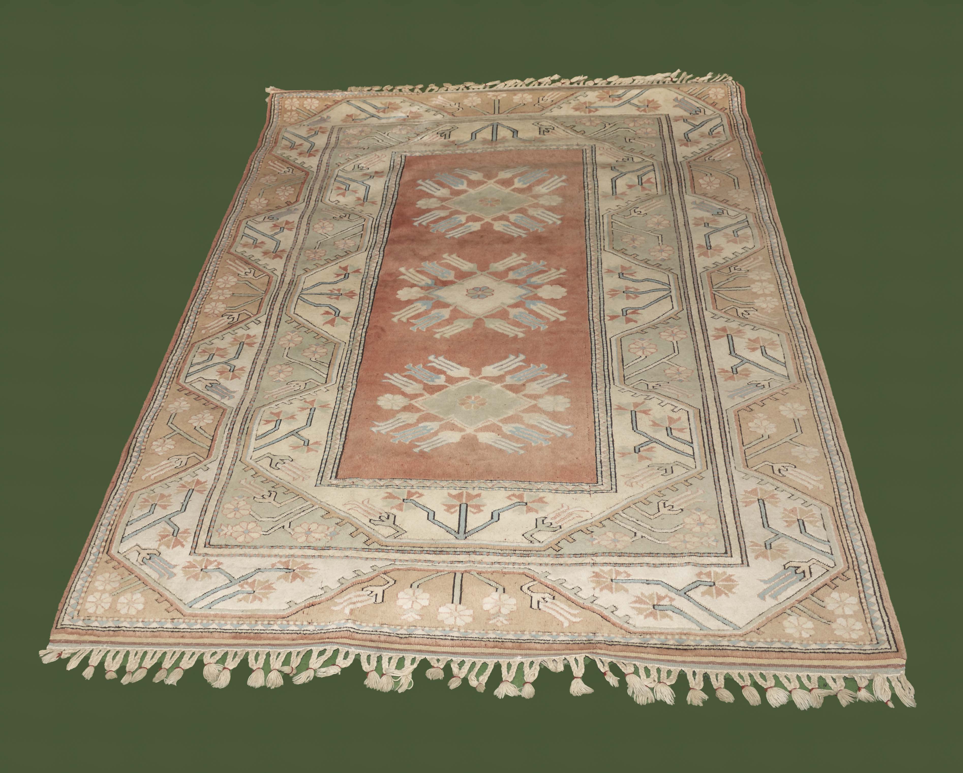 A large Turkish carpet size 9'6" x 6'6"