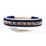 A 9ct gold bracelet set with diamonds