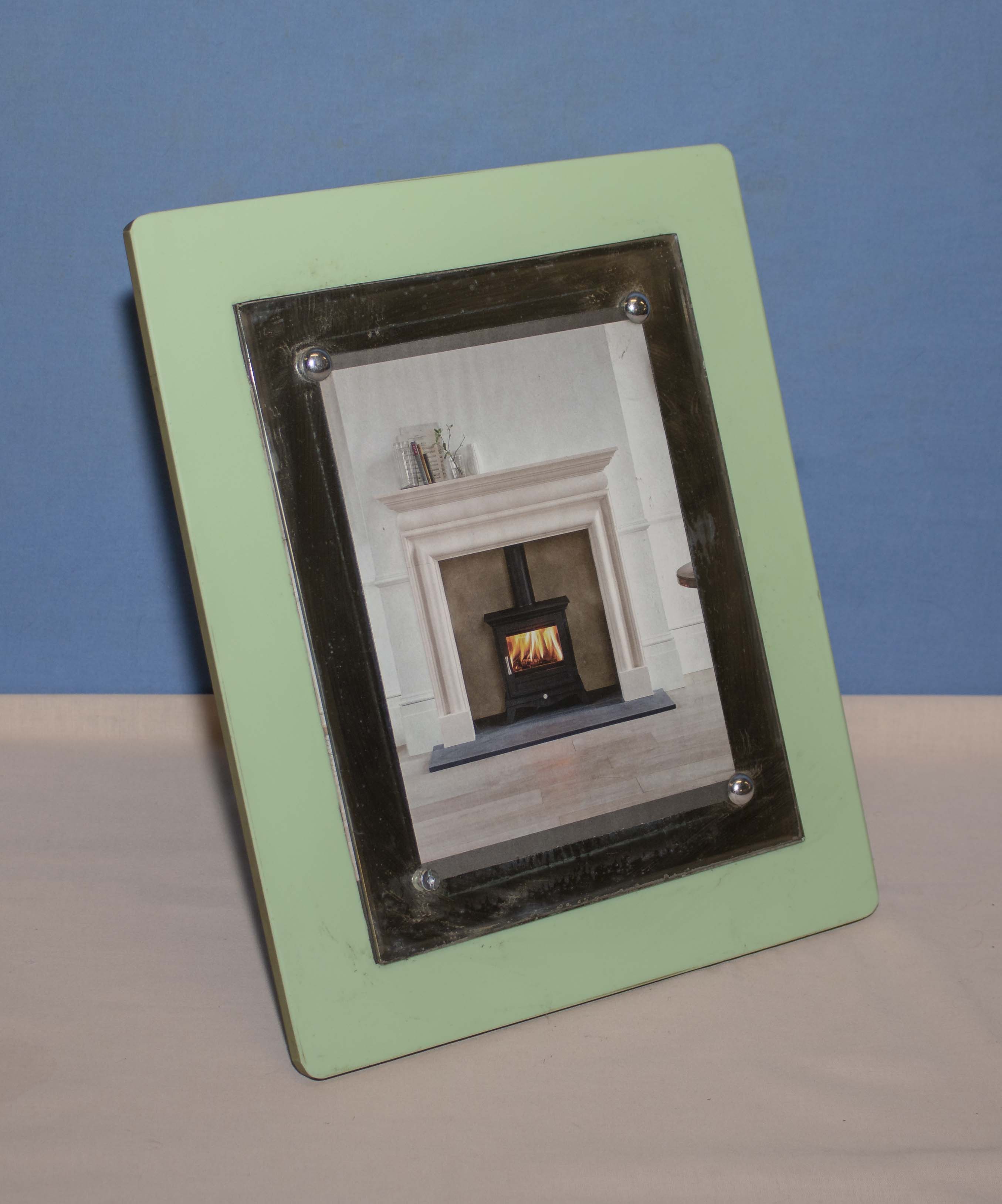 An Art Deco glass picture frame