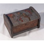 A small poker work box, 18cm x 11cm