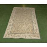 A cream ground wool rug, 150cm x 91cm