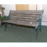 A garden bench.