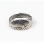 Small tribal Afghan silver ring (not 925)