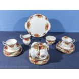 A part Royal Albert Country Roses tea set