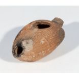 Roman slipper oil lamp, 9cm