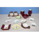 A collection of assorted Carlton Ware pieces