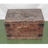 A pine storage box, 57cm x 37cm x 37cm