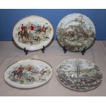 Four decorative plates