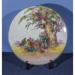 A Royal Doulton 13".5 dia charger series-ware charger. D6341 titled Under the Greenwood tree