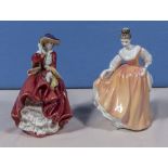 Two Royal Doulton figures, 'Top of the Hill' HN1834 and 'Fair Lady' HN2835