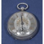 Edward Wilson watch maker Manchester, large size silver and gold fusee lever pocket watch, with