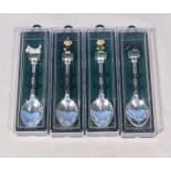 Four boxed Harrods souvenir spoons