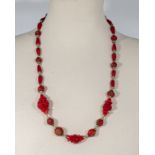 A string of red beads