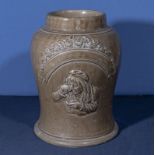 A Barrowfield stoneware pottery snuff pot, 27cm tall