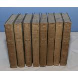 J.M. Barrie - Eight volumes of The Novels, Tales and Sketches of J M Barrie, publisher Charles