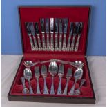 A canteen of Kings pattern cutlery