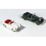 Two Lansdowne diecast model cars, 1952 Austin convertible and a 1937 Jensen convertible