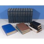 Ten volumes of Children's Encyclopedia with books relating to fishing and others