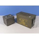 Two ammunition boxes