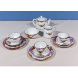 A Cauldon Ltd part china tea set