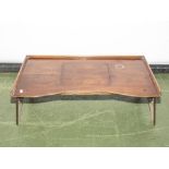 A gentleman's mahogany adjustable reading table