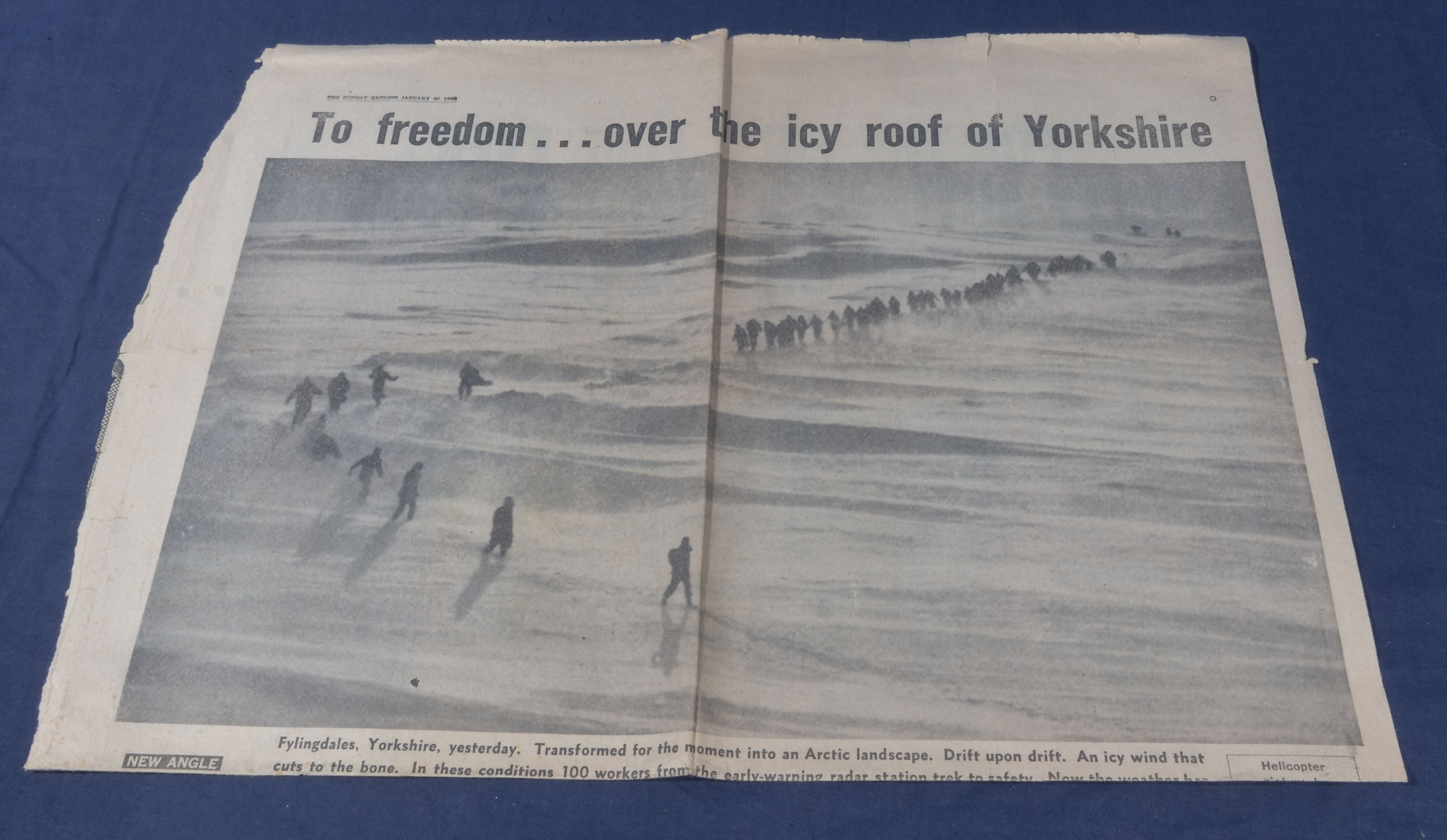 A Whitby Gazette newspaper cutting dated January 1963 chronicling the long line of civilian staff - Image 2 of 4