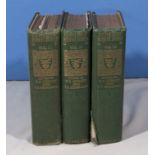 Three volumes of The Poetry of Robert Burns