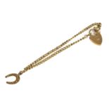 A small 9ct gold bracelet