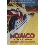 Poster - Christies sale 'Monaco' 2nd May 1989 size 27" x 20"