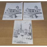 Three prints of Hawick,