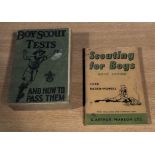 Two vols. Scouting for Boys boy's ed/ by Baden-Powell. Arthur Pearson ltd. 1954 and Boy Scout