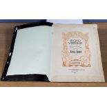 Antique 19th century music sheet bound album, Echo de Vienne Valse de Concert par Emile Sauer in die