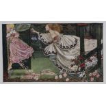 Eleanor Fortescue-Brickdale. Youth and the Lady water colour print from the original drawing