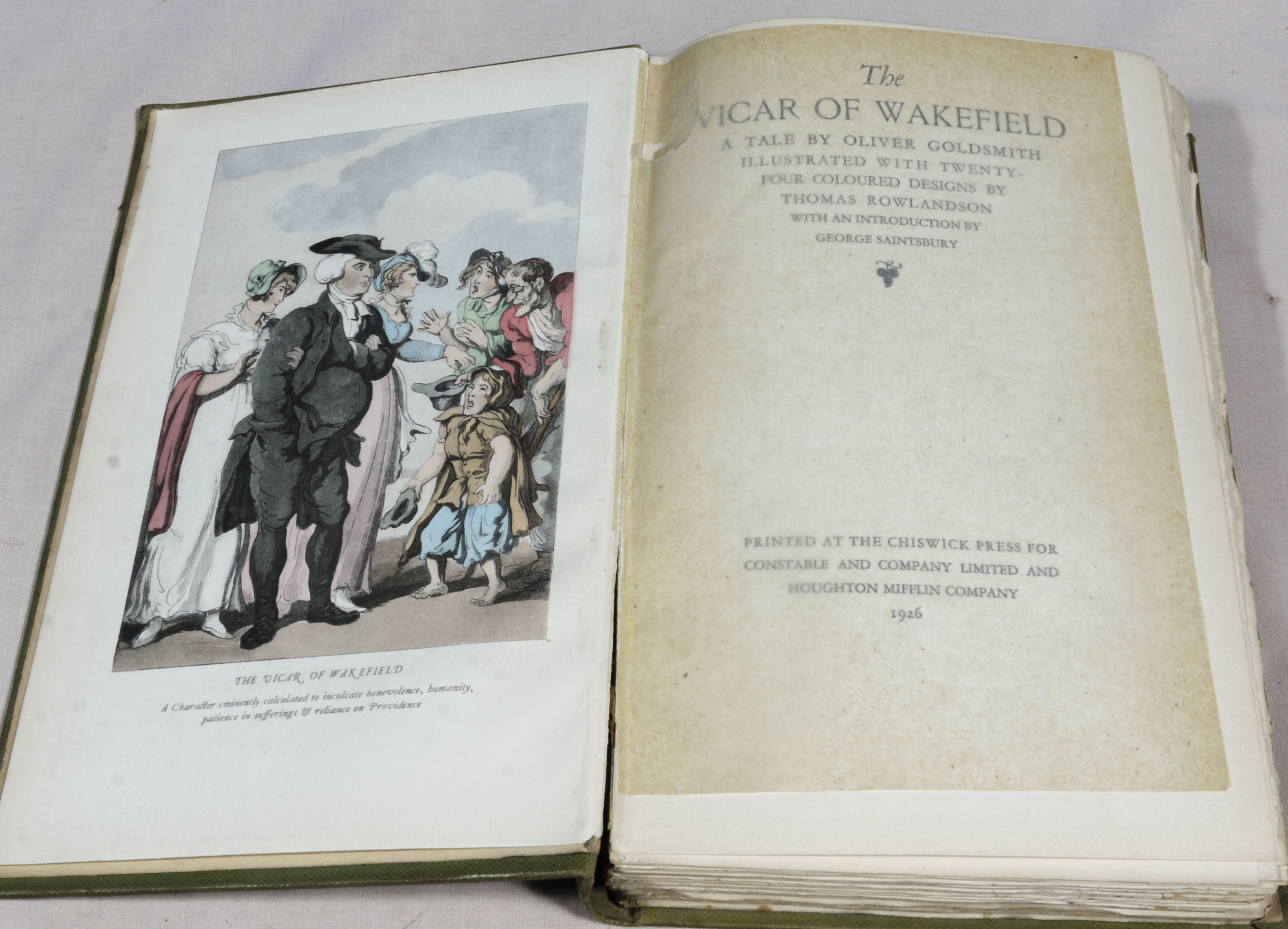 Thomas Rowlandson. The Vicar of Wakefield, a tale by Oliver goldsmith, illustrated with 24 - Image 2 of 7