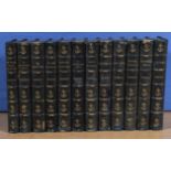 Captain Marryat a good set of 12 finely bound novels dates between 1896-97-98 Illustrated by many