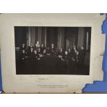 Edinburgh interest, unique large photograph of the city elders, the master treasurer, assistants,