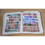 A Triumph Stamp album and contents
