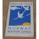 Orient Line Cruises brochure to Norway and Northern capitals by SS. Orford and SS. Orontes. 1931