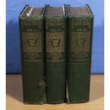 Three volumes of The Poetry of Robert Burns Centenary edition edited by W.E. Henley and T.F.