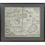 AFRICAN ISLANDS ANTIQUE CHARTS in the Mediterraneanas also in the Atlantic and Ethiopic Oceans,