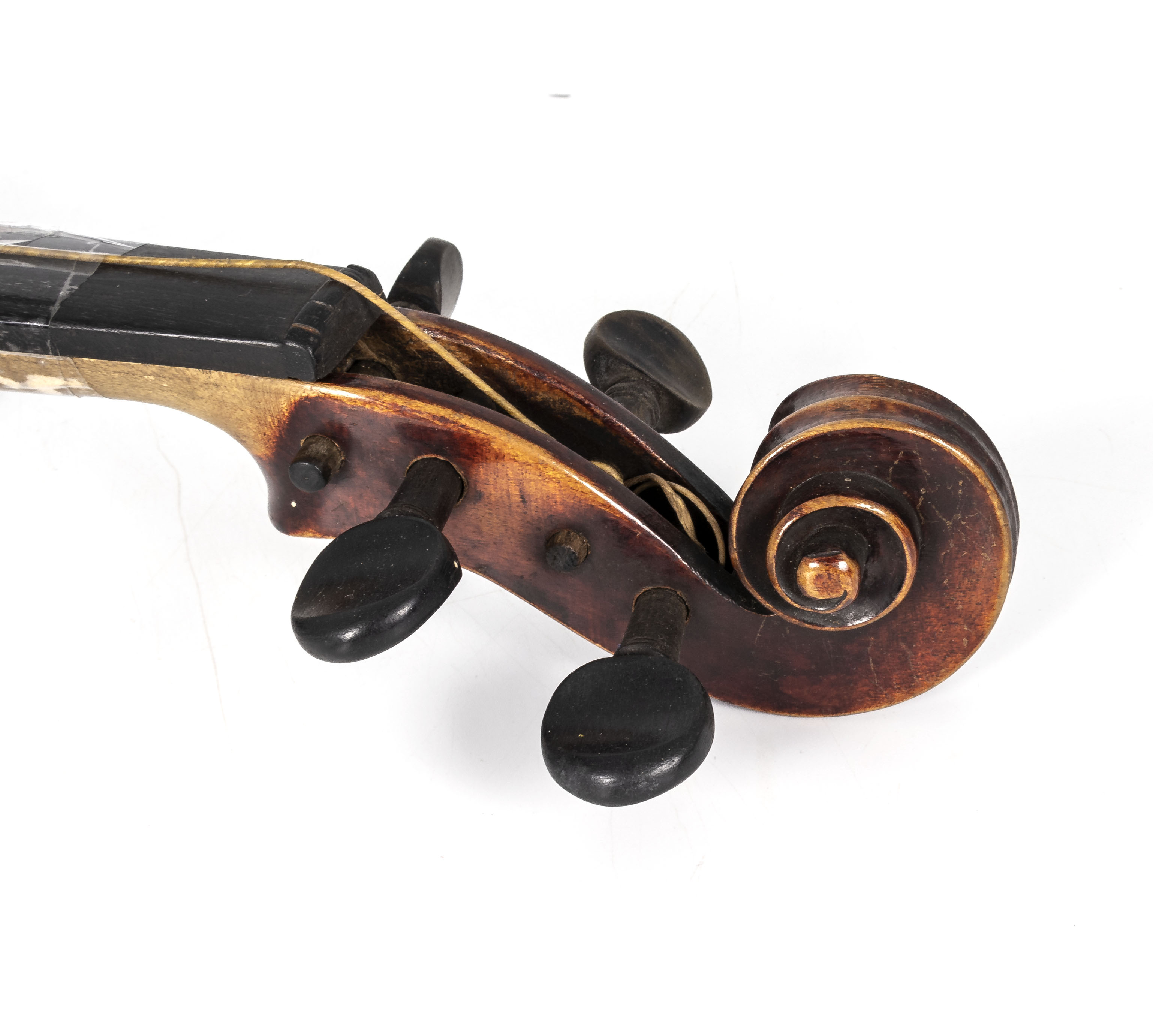 Stainer- antique German violin stamped Stainer to the back dark rich brown patination to the body - Image 13 of 14