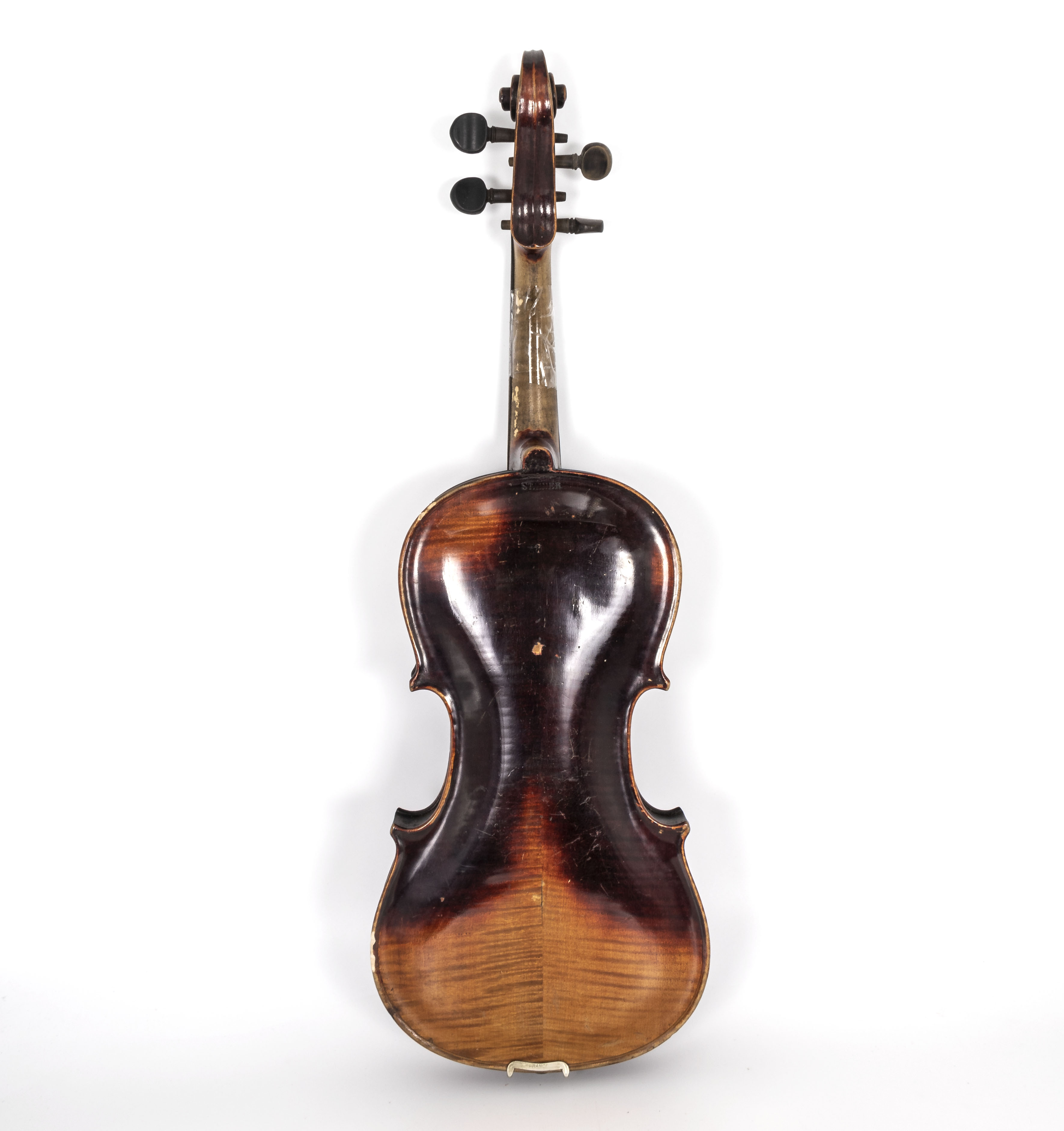 Stainer- antique German violin stamped Stainer to the back dark rich brown patination to the body - Image 9 of 14