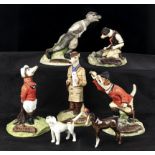 Five Robert Harrop figures together with two Beswick pieces