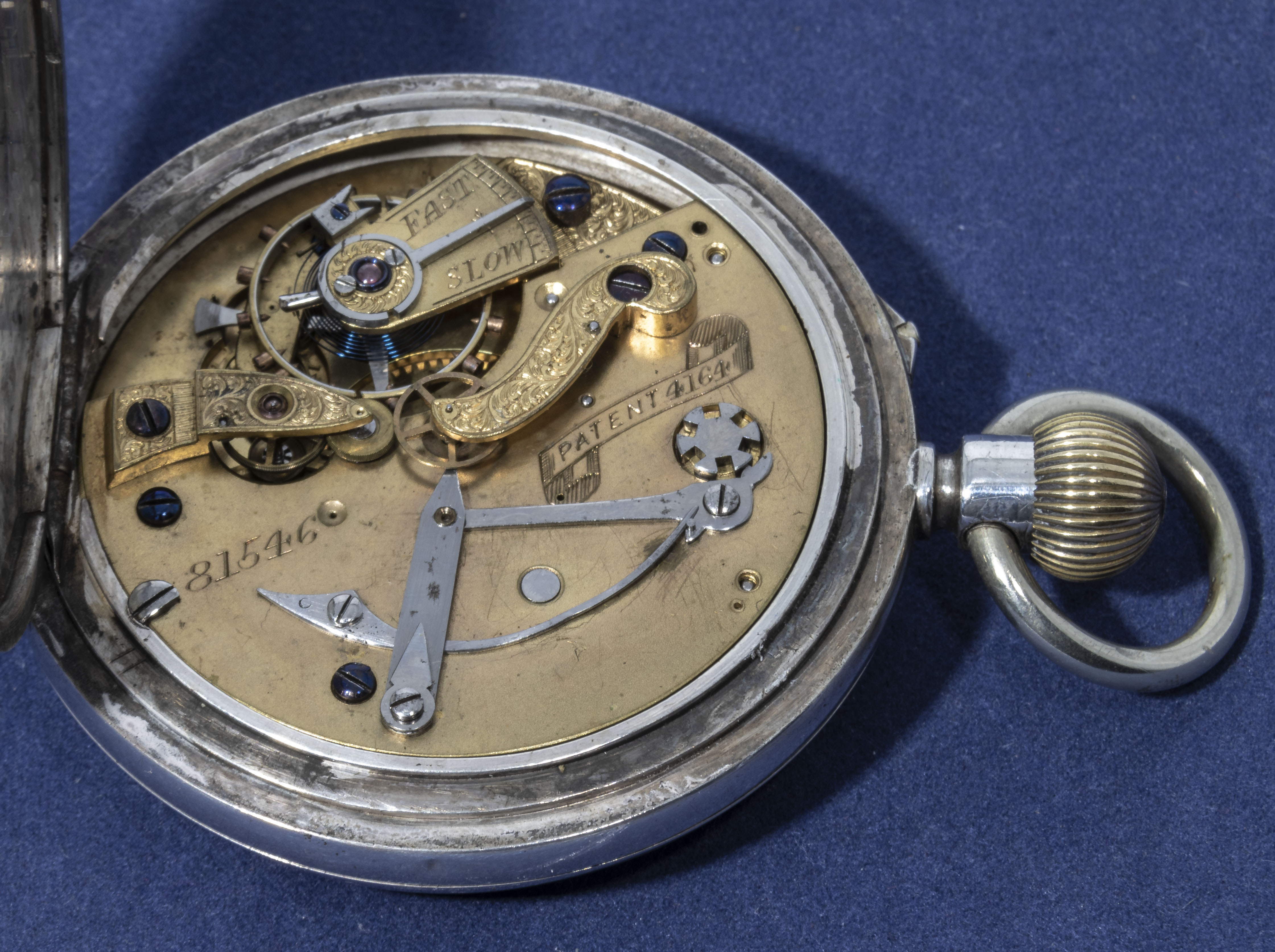 James and Kilbride Victorian period independent centre keyless silver chronograph pocket watch - Image 3 of 5