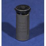 Magic pocket savings bank screw lid embossed 40/6d. Circa 1900