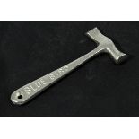 Vintage Blue Bird Toffee chromed metal shop cracking advert hammer, circa 1920s. 4"