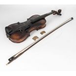 Stainer- antique German violin stamped Stainer to the back dark rich brown patination to the body