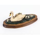 A Border Fine Arts figure group of swans