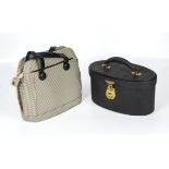 1950's vintage shoulder bag together with a small vintage 50's/60's vanity case in good condition