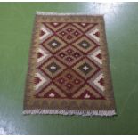 A Maimana Kilim size 84cm x 56cm